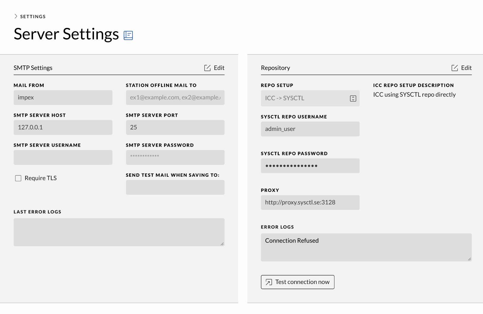 Setting cards