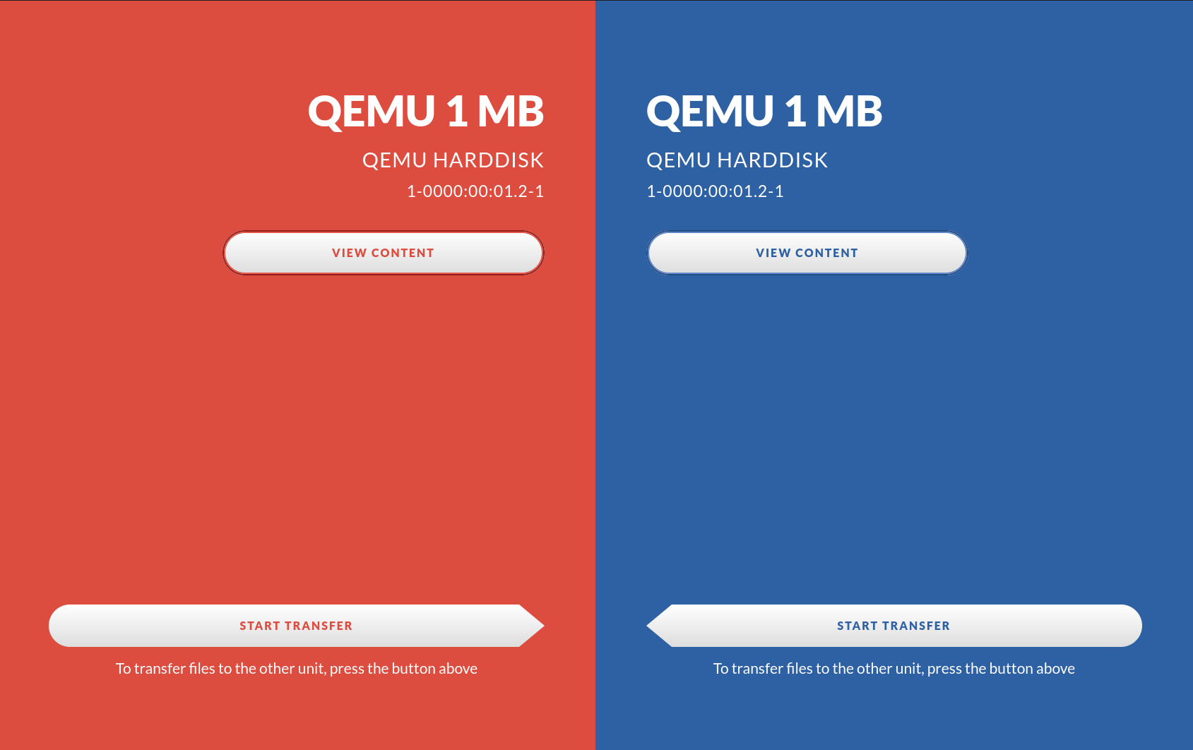 Two drives connected