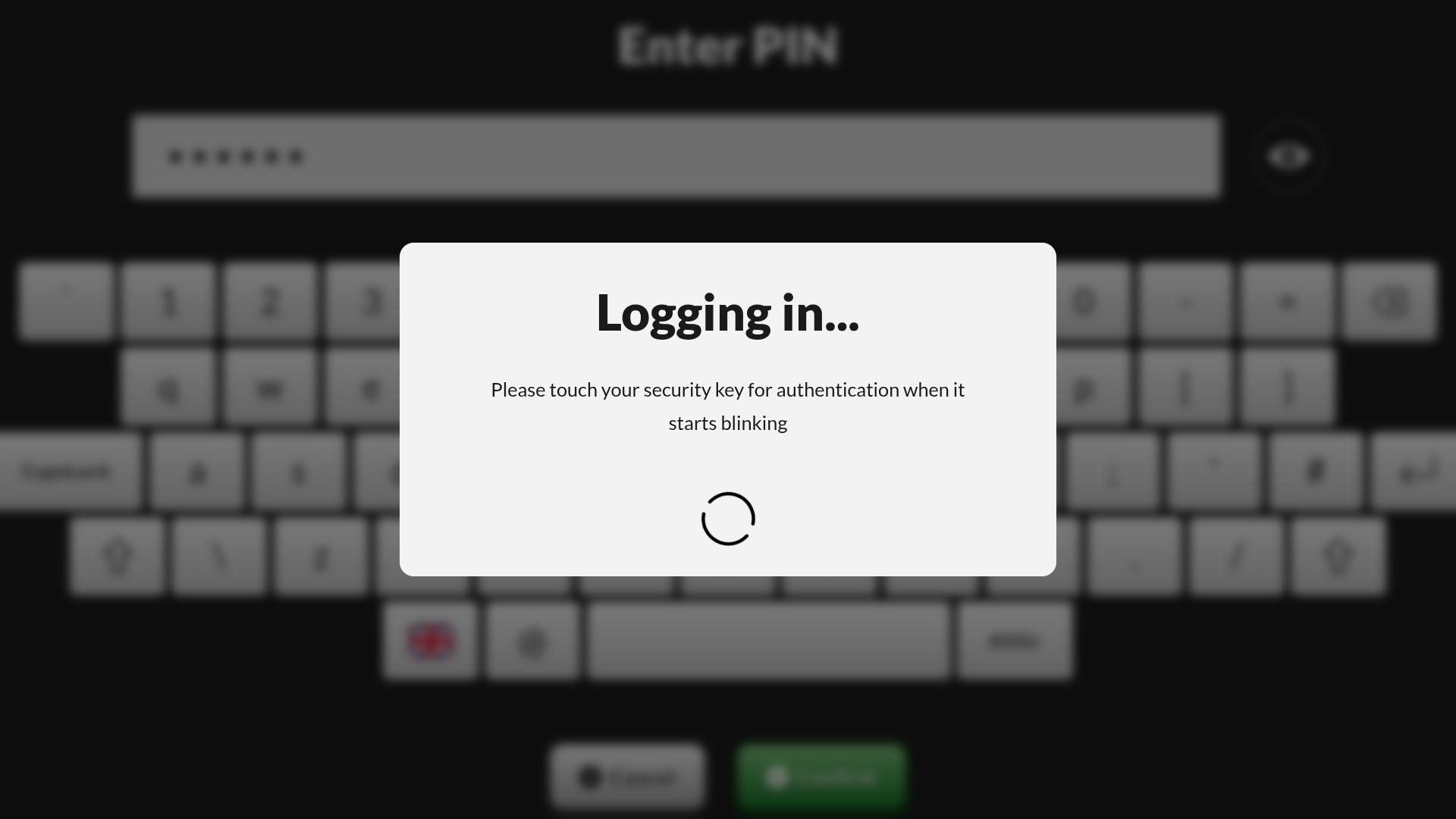 Logging in on a share